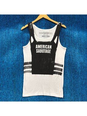Asap Rocky American Sabotage Rap White Tank Size Large